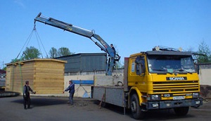 Перевозка строительной бытовки